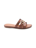 Hamia ciabatta in pelle con morsetto