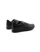 Sneaker in vera pelle con zip uomo