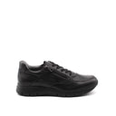 Sneaker in vera pelle con zip uomo