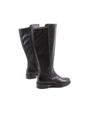 Stivale nero in pelle da donna