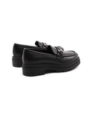 Mocassino in pelle con morsetto donna