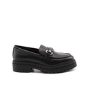 Mocassino in pelle con morsetto donna