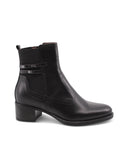 Stivaletto nero in pelle da donna