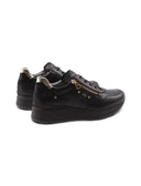 Sneaker nera con zeppa da donna