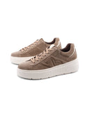 Sneaker platform scamosciata da donna