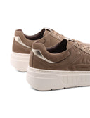 Sneaker platform scamosciata da donna