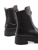 Stivaletto nero in pelle con zip