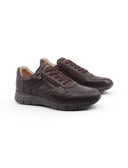Scarpa casual con lacci e zip da uomo