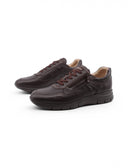 Scarpa casual con lacci e zip da uomo