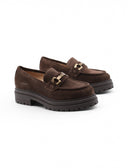 Mocassino chunky scamosciato da donna