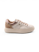 Sneaker in pelle con dettaglio strass