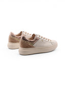 Sneaker in pelle con dettaglio strass