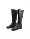 Stivale nero in pelle da donna