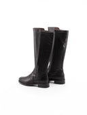 Stivale nero in pelle da donna