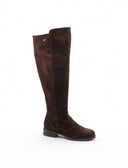Stivale overknee scamosciato marrone