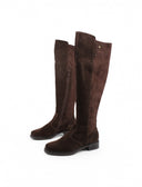 Stivale overknee scamosciato marrone