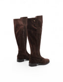 Stivale overknee scamosciato marrone