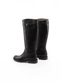 Stivale nero in pelle da donna