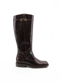 Stivale nero in pelle da donna