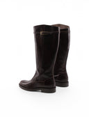 Stivale nero in pelle da donna