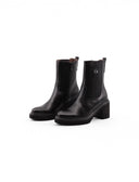 Stivaletto chelsea nero in pelle donna