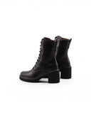 Snfibio nero in pelle ccon tacco donna