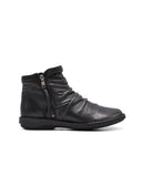 Stivaletto donna in pelle con zip