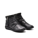 Stivaletto donna in pelle con zip