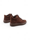 Sneaker alta da donna in pelle