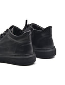 Sneaker alta da donna in pelle