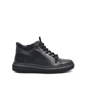 Sneaker alta da donna in pelle