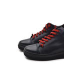 Sneaker alta da donna in pelle