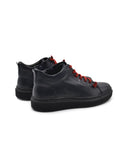 Sneaker alta da donna in pelle