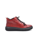 Sneaker alta da donna in pelle