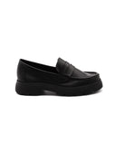 Mocassino platform da donna in pelle