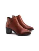 Stivaletto da donna in pelle con zip