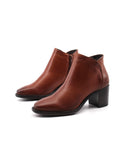 Stivaletto da donna in pelle con zip
