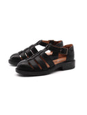 Sandalo a gabbietta in pelle da donna