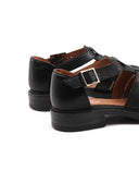 Sandalo a gabbietta in pelle da donna