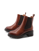 Chelsea in pelle con tacco da donna