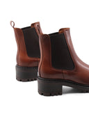 Chelsea in pelle con tacco da donna