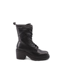 Anfibio nero con tacco e plateau donna