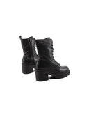 Anfibio nero con tacco e plateau donna