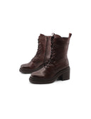 Anfibio nero con tacco e plateau donna