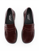 Penny loafers in vernice da donna