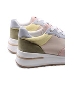 Sneaker platform multicolor da donna