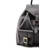 Ischia zaino nero in pelle da donna