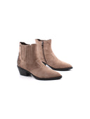 Stivaletto texano con borchie da donna