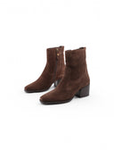 Tronchetto marrone in suede da donna