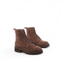 Anfibio marrone in suede da donna